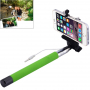 Teleskopska selfie palica / monopod z žičnim sprožilcem za iPhone - dolžina 101,4cm - zelena