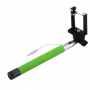 Teleskopska selfie palica / monopod z žičnim sprožilcem za iPhone - dolžina 101,4cm - zelena