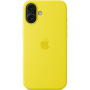 Originalne Apple silikonski ovitek z MagSafe za iPhone 16 Plus - karambola rumen