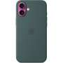 Originalne Apple silikonski ovitek z MagSafe za iPhone 16 Plus - lake green