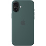 Originalne Apple silikonski ovitek z MagSafe za iPhone 16 Plus - lake green