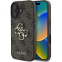 Guess 4G Metal Logo ovitek za iPhone 16 Plus - rjav