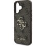 Guess 4G Metal Logo ovitek za iPhone 16 Plus - rjav