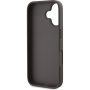 Guess 4G Metal Logo ovitek za iPhone 16 Plus - rjav