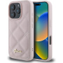 Guess Prešit ovitek za iPhone 16 Pro - roza
