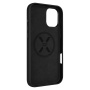 FIXED MagLeather Leather Cover z MagSafe za iPhone 16 Plus - črn