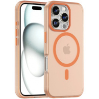 Mat prosojen ovitek z MagSafe za iPhone 16 Pro - oranžen