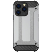 Super vzdržljiv ovitek "Armor" za iPhone 16 Pro - srebrn