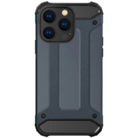 Super vzdržljiv ovitek "Armor" za iPhone 16 Pro - temno moder