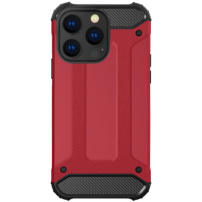 Super vzdržljiv ovitek "Armor" za iPhone 16 Pro - rdeč