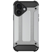 Super vzdržljiv ovitek "Armor" za iPhone 16 Plus - srebrn