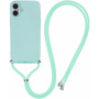 Zaščitni ovitek z vrvico za iPhone 16 Plus - cyan