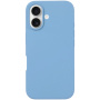Silikonski ovitek za iPhone 16 - moder