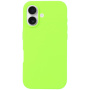Silikonski ovitek za iPhone 16 - neon zelen