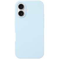 Silikonski ovitek za iPhone 16 Plus - svetlo moder