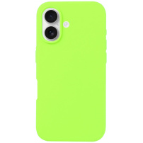 Silikonski ovitek za iPhone 16 Plus - neon zelen