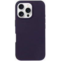 Silikonski ovitek za iPhone 16 Pro - temno vijoličen