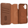 Decoded Odstranljiva preklopna torbica Detachable Wallet 2v1 za iPhone 16 Plus - rjava