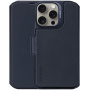 Decoded Detachable Wallet 2v1 snemljiva preklopna torbica za iPhone 16 Pro - temno modra