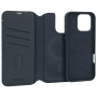 Decoded Detachable Wallet 2v1 snemljiva preklopna torbica za iPhone 16 Pro - temno modra