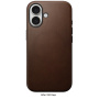 Nomad Usnjen ovitek Modern Leather z MagSafe za iPhone 16 - rjav