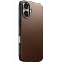 Nomad Usnjen ovitek Modern Leather z MagSafe za iPhone 16 - rjav