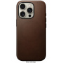 Nomad Usnjen ovitek Modern Leather z MagSafe za iPhone 16 Pro - rjav