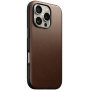 Nomad Usnjen ovitek Modern Leather z MagSafe za iPhone 16 Pro - rjav
