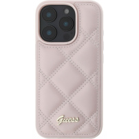Guess Prešit ovitek za iPhone 16 Pro - roza