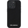 Karl Lagerfeld Ovitek Quilted Pattern za iPhone 16 Pro - črn