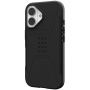 UAG Civilian Rugged Cover z MagSafe za iPhone 16 - črn
