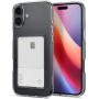 Spigen Crystal Slot prozoren ovitek z žepom za kartico za iPhone 16 - prozoren
