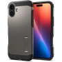 Spigen Tough Armor ovitek s stojalom in MagSafe za iPhone 16 - temno siv
