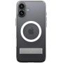 Spigen Ultra Hybrid S Transparent Cover s stojalom in MagSafe za iPhone 16 - prozoren