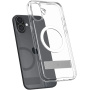 Spigen Ultra Hybrid S Transparent Cover s stojalom in MagSafe za iPhone 16 - prozoren