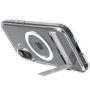 Spigen Ultra Hybrid S Transparent Cover s stojalom in MagSafe za iPhone 16 - prozoren
