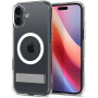 Spigen Ultra Hybrid S Transparent Cover s stojalom in MagSafe za iPhone 16 Plus - prozoren