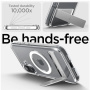 Spigen Ultra Hybrid S Transparent Cover s stojalom in MagSafe za iPhone 16 Plus - prozoren
