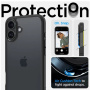 Spigen Ultra Hybrid maten prosojen ovitek z barvnim okvirjem za iPhone 16 Plus - črn