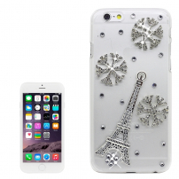 Luksuzni ovitek / ovitek za diamante za Apple iPhone 6S - Eifflov stolp