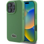 Lacoste Ovitek Iconic Petit Pique Woven Logo Cover z MagSafe za iPhone 16 Pro Max - zelen