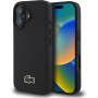 Lacoste Ovitek Iconic Petit Pique Woven Logo Cover z MagSafe za iPhone 16 - črn