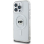 Karl Lagerfeld IML Karl Head Metal Frame Cover z MagSafe za iPhone 16 Pro Max - prozoren