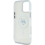 Karl Lagerfeld IML Choupette Head Metal Frame Cover z MagSafe za iPhone 16 Pro - prozoren