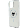 Karl Lagerfeld IML Choupette Head Metal Frame Cover z MagSafe za iPhone 16 Pro Max - prozoren
