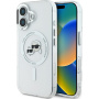 Karl Lagerfeld IML K&CH Heads Metal Frame Cover z MagSafe za iPhone 16 - prozoren