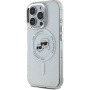 Karl Lagerfeld IML K&CH Heads Metal Frame Cover z MagSafe za iPhone 16 Pro - prozoren