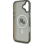 Karl Lagerfeld IML K&CH Heads Metal Frame Cover z MagSafe za iPhone 16 - siva