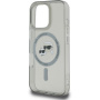 Karl Lagerfeld IML K&CH Heads Metal Frame Cover z MagSafe za iPhone 16 Pro - siva