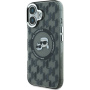 Karl Lagerfeld Ovitek IML Monogram K&CH Heads z MagSafe za iPhone 16 - črn